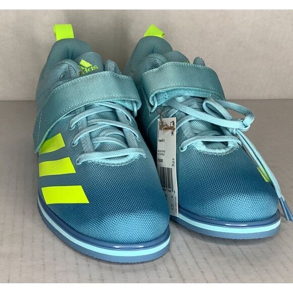 Adidas Powerlift 4 Women's 11B hazy sky/solar yellow Sneakers - New - Picture 2 of 6